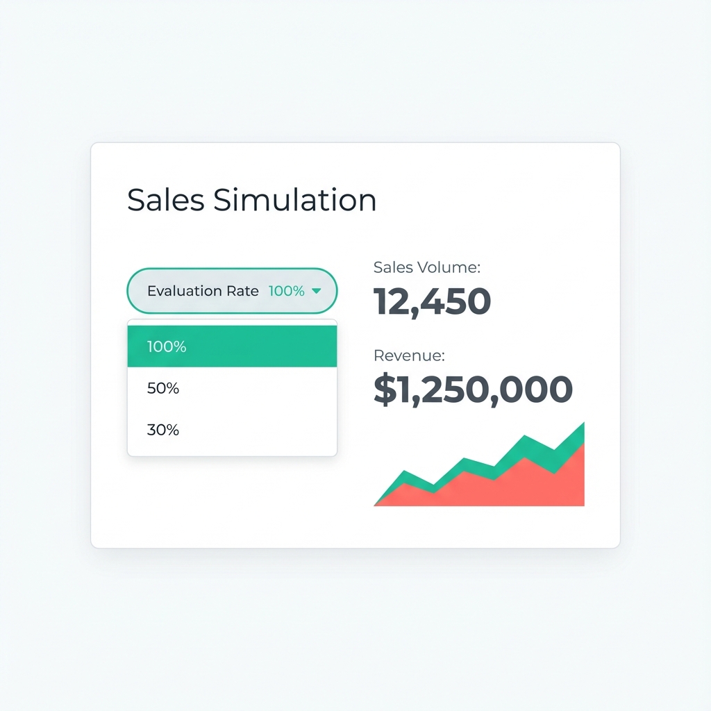 評価率設定画面
